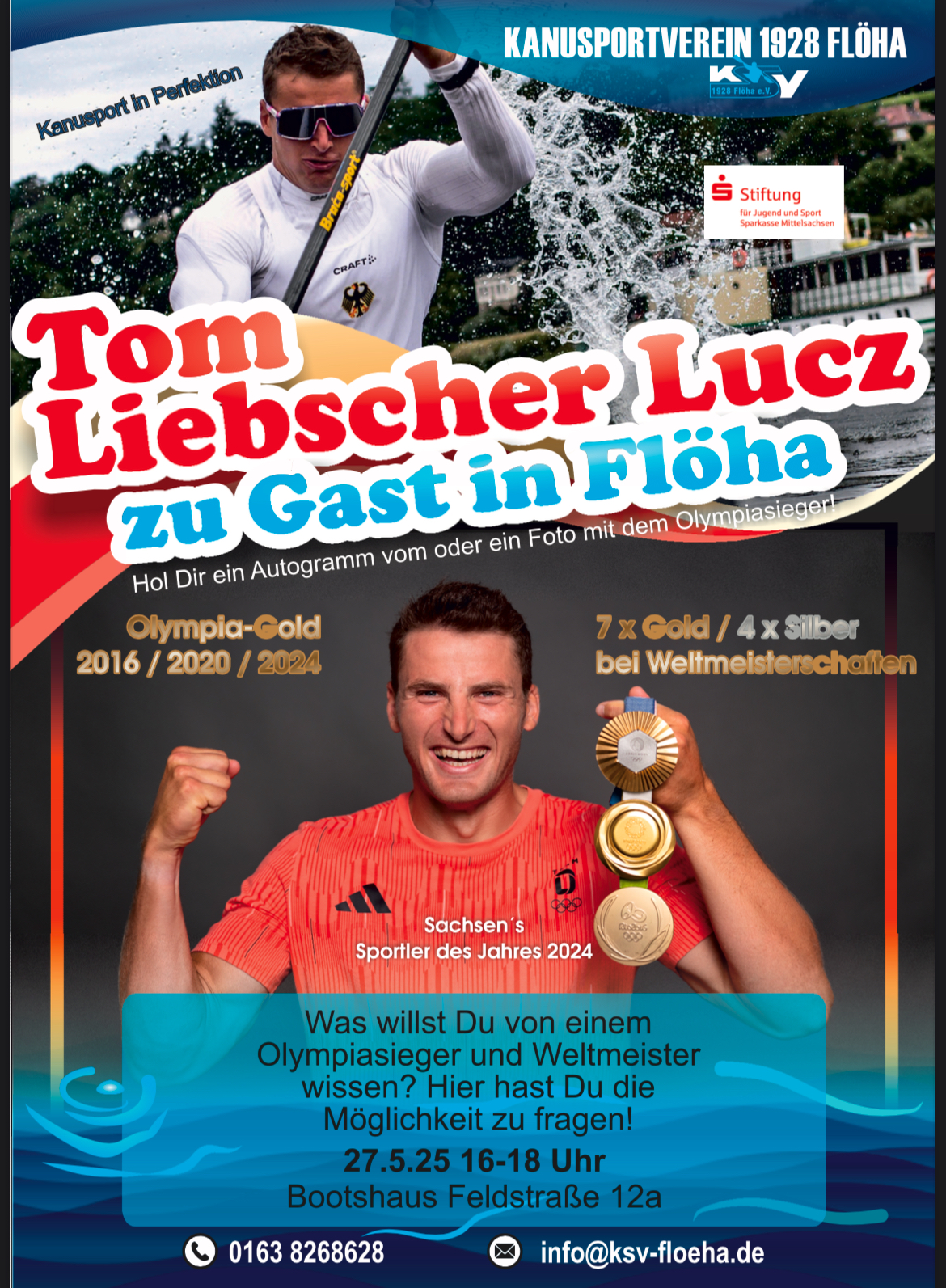 Olympiasieger Tom Liebscher-Lucz zu Gast